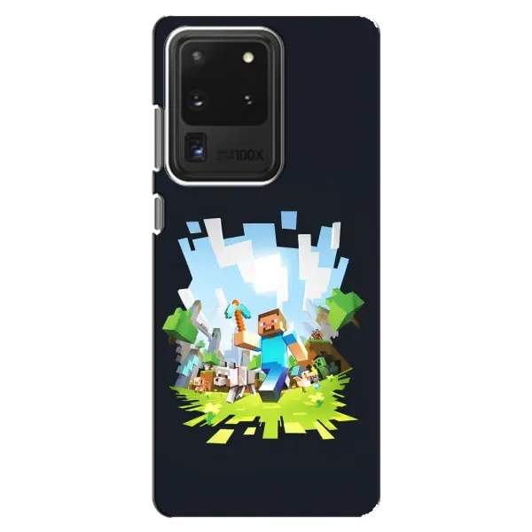Чехол с принтом «персонажи Minecraft» для Samsung Galaxy S20 Ultra Чехол с принтом «персонажи Minecraft» для Samsung Galaxy S20 Ultra