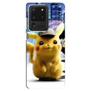 Чехол с Пикачу на Samsung Galaxy S20 Ultra (Пикачу в городе)