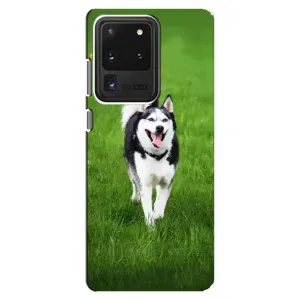 Чохол з Хаскі Samsung Galaxy S20 Ultra - (AlphaPrint) (Радісний Хаскі)