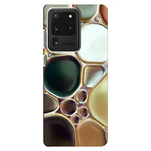 Мраморный чехол на Samsung Galaxy S20 Ultra (VPrint) (Радужный Мрамор)
