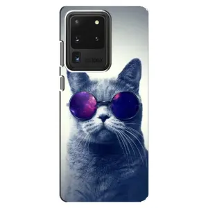 Чохол з принтом для Samsung Galaxy S20 Ultra (AlphaPrint) Модні коти (Стильний кіт)