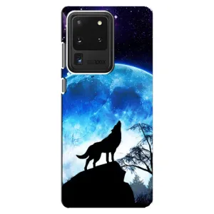 Чохол з принтом «Вовк на місяць» для Samsung Galaxy S20 Ultra