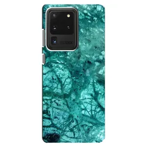 Мраморный чехол на Samsung Galaxy S20 Ultra (VPrint) (Зеленый мрамор)