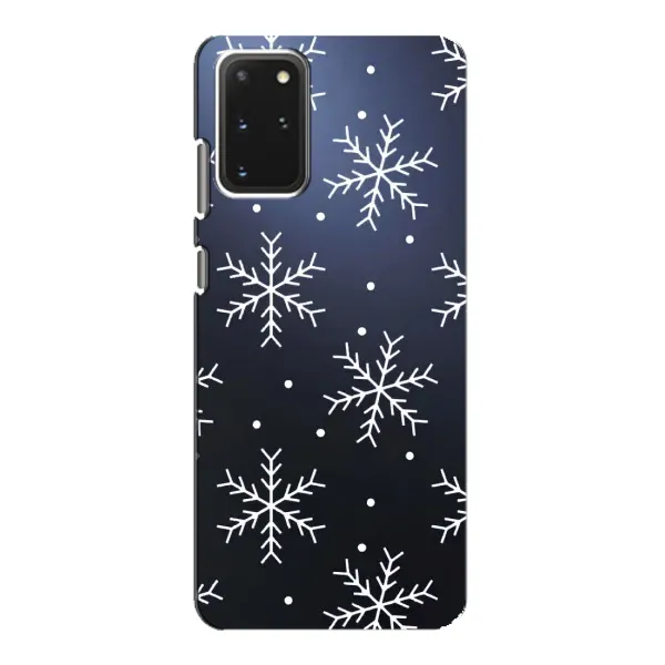 Чохол з принтом «Білі сніжинки» для Samsung Galaxy S20