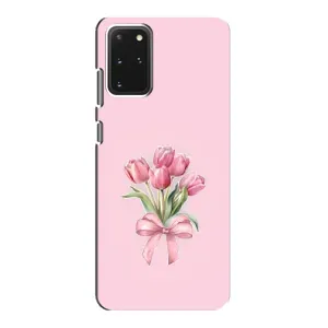 Чохол з розовим принтом для Samsung Galaxy S20 (Букет квітів)
