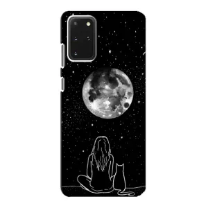 Чохол з малюнком кіт на Samsung Galaxy S20 (Дівчина з котом)