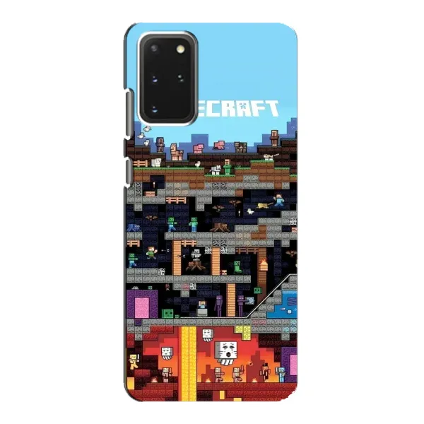 Чехол с принтом «фон Minecraft» для Samsung Galaxy S20 Чехол с принтом «фон Minecraft» для Samsung Galaxy S20