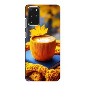 Чохол з унікальним дизайном 'Осінь з кавою' для Samsung Galaxy S20 (Кава на жовтому пледі)