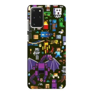 Чохол Майнкрафт на Samsung Galaxy S20 (AlphaPrint) Minecraft (Колаж Майнкрафт)