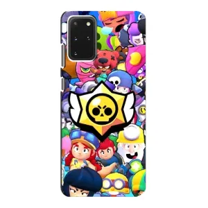 Чехол для Samsung Galaxy S20 Бравл Старс (VPrint) (Лого Brawl Stars)