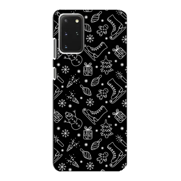 Чехол с принтом «Новогодний фон» для Samsung Galaxy S20