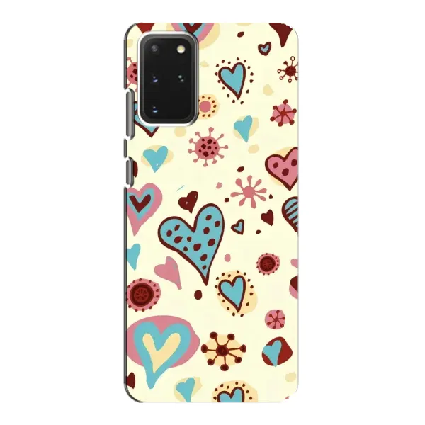 Чохол з принтом «Сердечки» для Samsung Galaxy S20