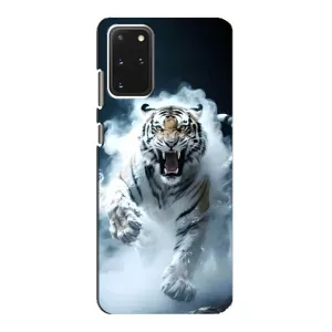 Чохол з картинкою 'Хижаки' для Samsung Galaxy S20 (Білий тигр у диму)