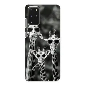Силіконовий чохол з КАРТИНКАМИ літо для Samsung Galaxy S20 (AlphaPrint) (Жирафи в окулярах)