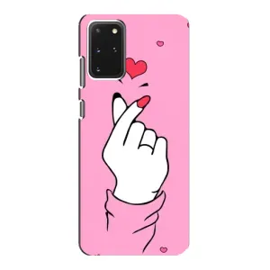 Чехол с принтом для Samsung Galaxy S20 (AlphaPrint - Знак сердечка)