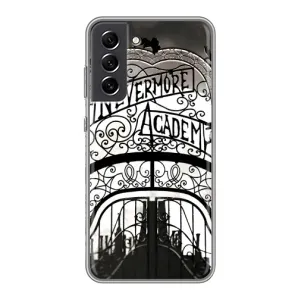 Чохол з дизайном Венздей 2 на Samsung Galaxy S21 FE (Ворота Академії Невермор)