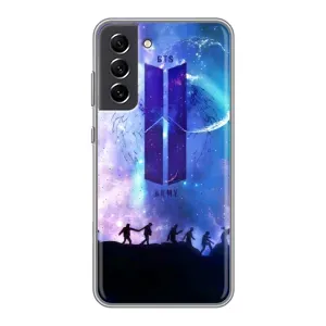 Чохли BTS для Samsung Galaxy S21 FE (AlphaPrint) (Army BTS)