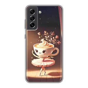 Чохол з мемом Тралалело тралала на Samsung Galaxy S21 FE (Балерина капучина)