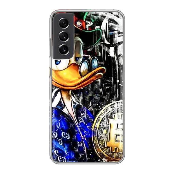 Чохол з принтом «Біткойн Скрудж» для Samsung Galaxy S21 FE