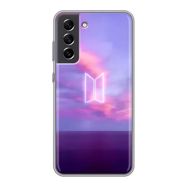 Чохол з принтом «BTS логотип» для Samsung Galaxy S21 FE Чохол з принтом «BTS логотип» для Samsung Galaxy S21 FE