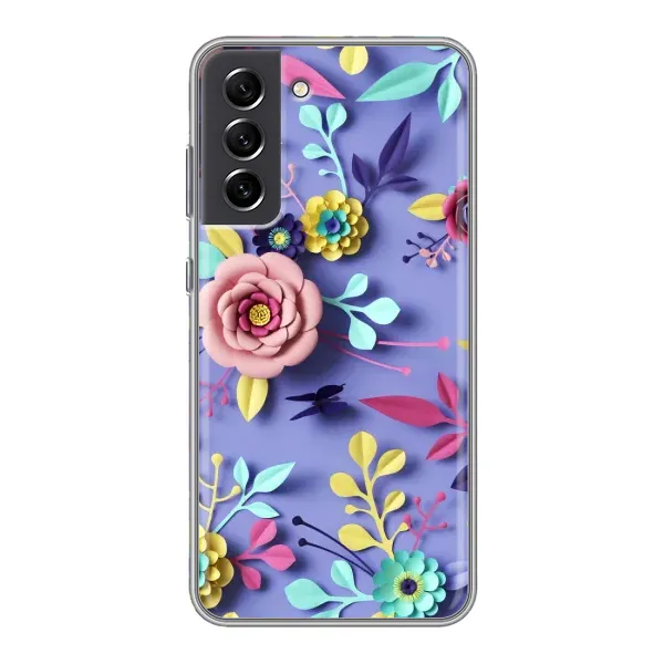Чохол з принтом «Дизайн квітів» для Samsung Galaxy S21 FE