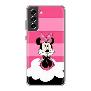 Эксклюзивный чехол для Samsung Galaxy S21 FE (AlphaPrint - Мультяшные) (Девочка Maus)