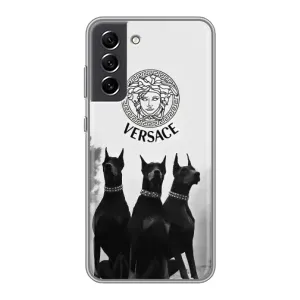 Чохли VERSACE для Самсунг Гелексі С21 ФЕ (PREMIUMPrint) (Доберман Версаче)