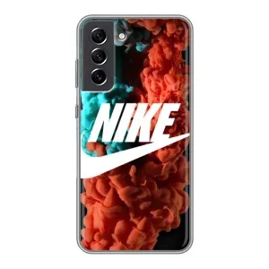 Чохол для Samsung Galaxy S21 FE - з принтом Найк (AlphaPrint) (Димчастий найк)