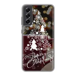 Різдвяні Чохли для Samsung Galaxy S21 FE (VPrint) (Ялинка яскрава)