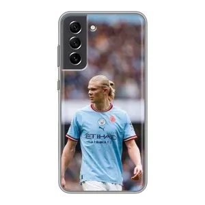 Чехлы с футболистом Ерлинг Холанд для Samsung Galaxy S21 FE (AlphaPrint) (Эрлинг Холанд)