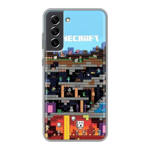 Чохол з принтом «фон Minecraft» для Samsung Galaxy S21 FE