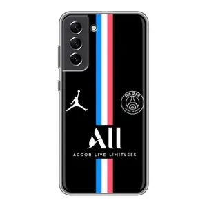 Чохли PSG для Samsung Galaxy S21 FE (AlphaPrint) (футболка ПСЖ)