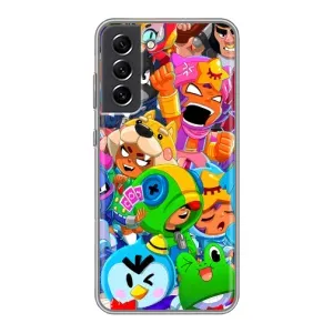 Чехлы Brawl Stars для Samsung Galaxy S21 FE (AlphaPrint) (Герої Бравл Старс)