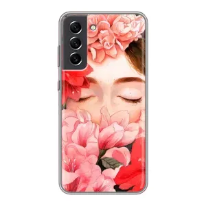 Чехлы (ART) Цветы на Samsung Galaxy S21 FE (VPrint) (Очі в квітах)