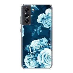 Чехлы (ART) Цветы на Samsung Galaxy S21 FE (VPrint) (Блактині бутони)
