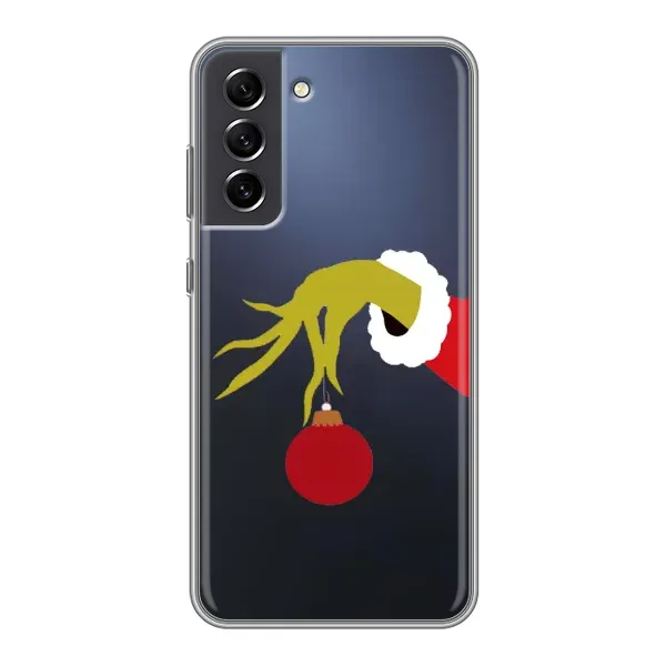 Чохол з принтом «Грінч з іграшкою» для Samsung Galaxy S21 FE