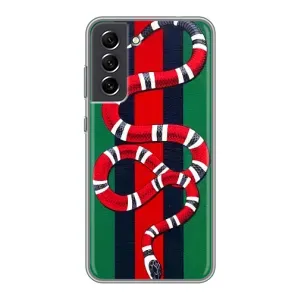 Чохли GUCCI для Самсунг Гелексі С21 ФЕ (AlphaPrint) (Gucci змія)