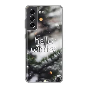 Новорічні, Святкові Чохли для Samsung Galaxy S21 FE - 2024 год (Hello winter)