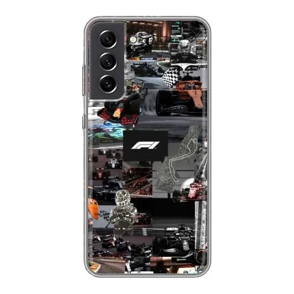 Чохол з принтом «Гоночний колаж Ф1» для Samsung Galaxy S21 FE Чохол з принтом «Гоночний колаж Ф1» для Samsung Galaxy S21 FE