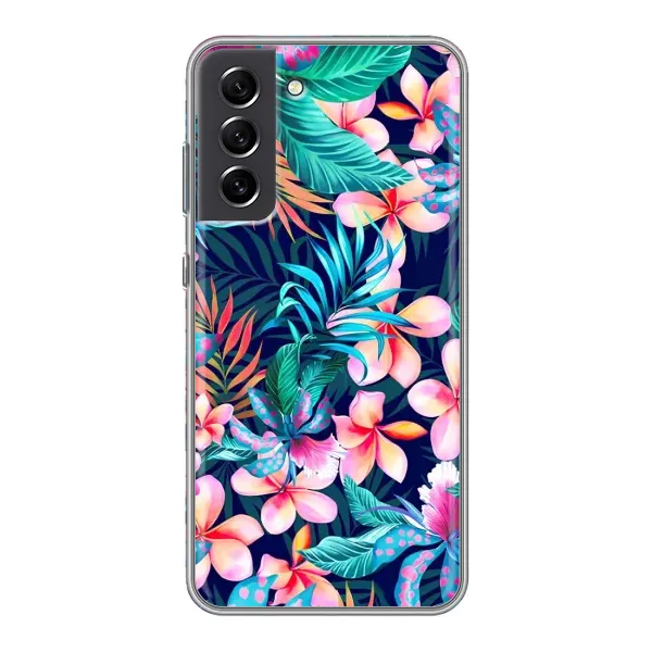 Чехол с принтом «Красочные цветы» для Samsung Galaxy S21 FE Чехол с принтом «Красочные цветы» для Samsung Galaxy S21 FE