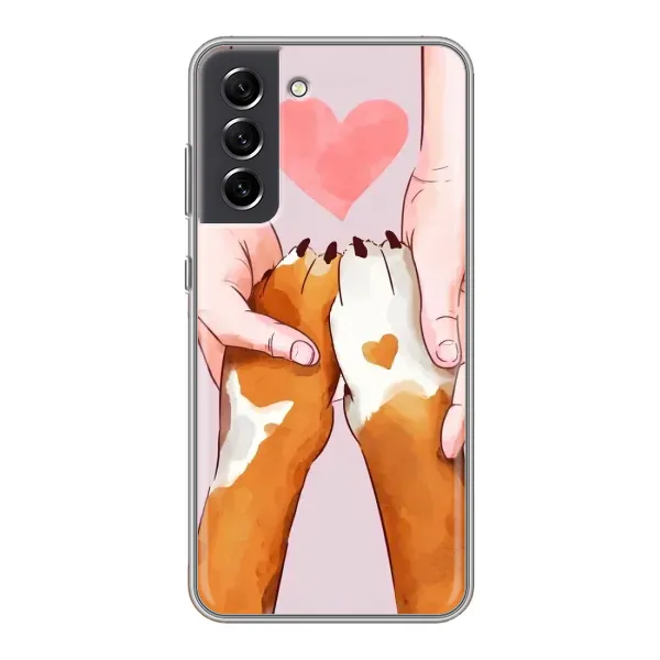 Чохол з принтом «Любовь до собак» для Samsung Galaxy S21 FE