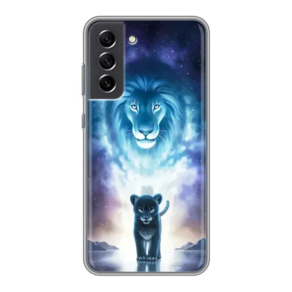 Чехол с принтом «Маленький лев» для Samsung Galaxy S21 FE Чехол с принтом «Маленький лев» для Samsung Galaxy S21 FE