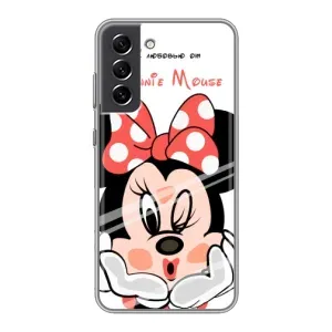 Эксклюзивный чехол для Samsung Galaxy S21 FE (AlphaPrint - Мультяшные) (Маус Минни)