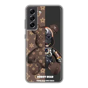 Круті Чохли Луі Віттон для Samsung Galaxy S21 FE (AlphaPrint) (Ведмідь Луі Вітон)