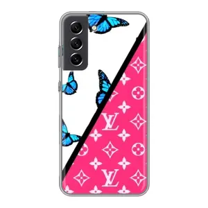 Бренднові Чохли для Samsung Galaxy S21 FE - (PREMIUMPrint) (Мода LV)