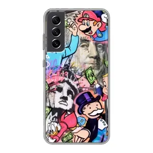 Чохли з крутими принтами для Samsung Galaxy S21 FE - (PREMIUMPrint) (Monopoly man)