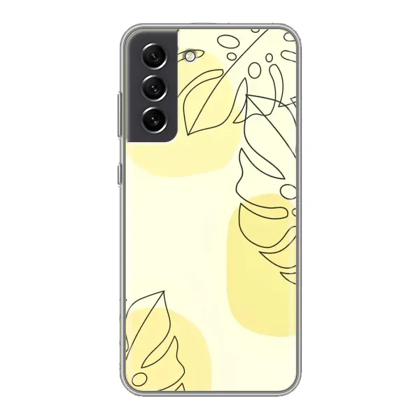 Чохол з принтом «Жовта монстера арт» для Samsung Galaxy S21 FE