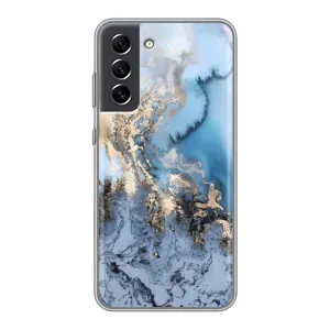 Мраморний чехол на Samsung Galaxy S21 FE (VPrint) (Ніжний мрамор)