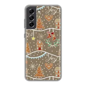 Новорічні, Святкові Чохли для Samsung Galaxy S21 FE - 2024 год (Новорічні пряники)