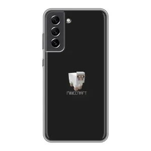 Чохол Майнкрафт на Samsung Galaxy S21 FE (AlphaPrint) Minecraft (Овечка Майнкрафт)